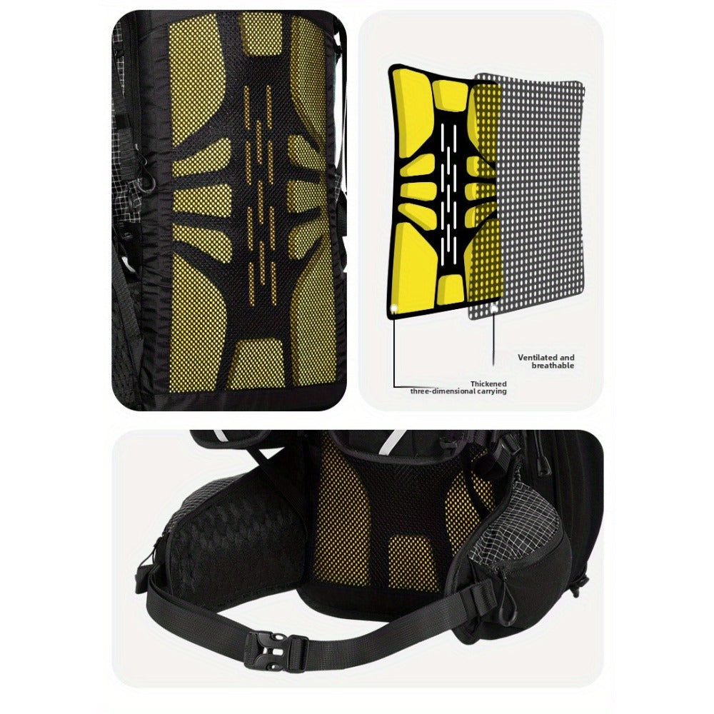 1 Ultralight Hiking Backpack Large Capacity Expandable Outdoor Backpack Suitable for Hiking & Camping - Expandable Design (61-65, Soft- Frame, Multi-Compartment Organization, Unisex Backpack for Men & Women, Long-Distance Hiking, Urban Commute