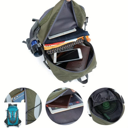 Multi-functional Camping Gear with Reflective Strips | Ergonomic Hiking Backpack, Breathable Mesh Pockets, Durable Softshell Material, Premium Zippers, Outdoor Rock Climbing Travel Pack, Christmas & Birthday Gift Recommendation