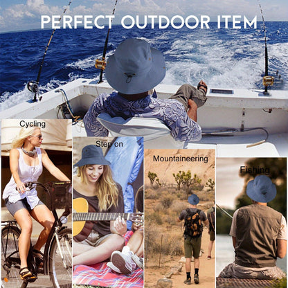 2 Pack Packable Sun Protection Quick-Dry Fishing Hiking Travel Bucket Cap Ideal for Summer Outdoor Activities like Fishing & Hiking