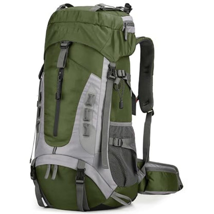 19.81gal Hiking Backpack | Camping Backpack with Rain Cover, Frameless, Magnetic Closure, Adjustable Shoulder Straps for Men and Women