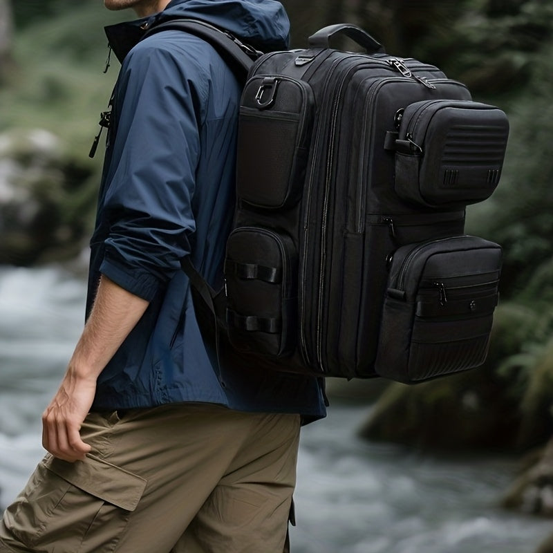 Men'S Stylish Multifunctional Backpack, a Large Capacity Bag for Outdoor Sports And Travel, Featuring a Three-In-One Detachable Design