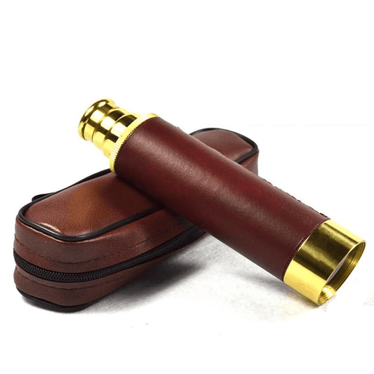 Foldable Retro Monocular Telescope - Compact & Lightweight High-Power Optical Telescope with, Metal Body for Adults Suitable for Watching, Travel, Hiking, Hunting - Portable Telescope