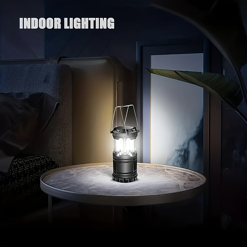 4pcs Super Bright Lanterns 4pcs Super Bright Portable Camping Lanterns | Foldable Emergency Flashlights, Outdoor Lighting, Battery Powered