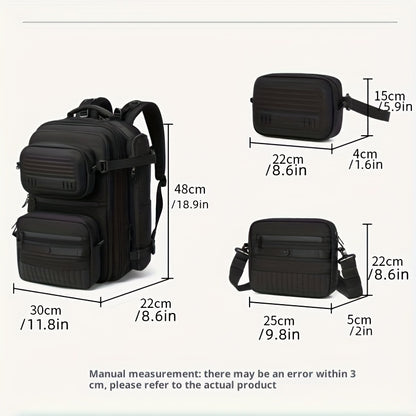Men'S Stylish Multifunctional Backpack, a Large Capacity Bag for Outdoor Sports And Travel, Featuring a Three-In-One Detachable Design
