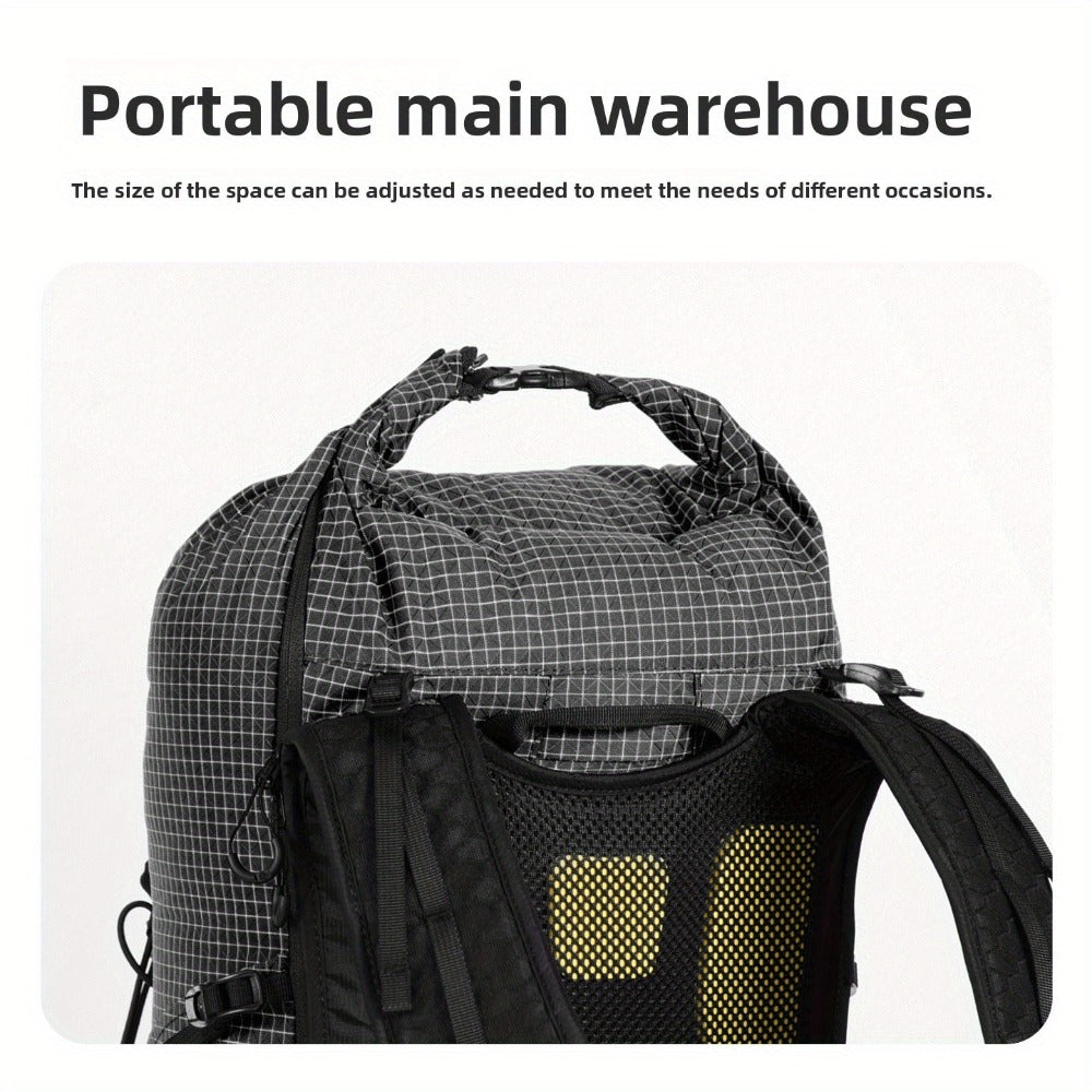 1 Ultralight Hiking Backpack Large Capacity Expandable Outdoor Backpack Suitable for Hiking & Camping - Expandable Design (61-65, Soft- Frame, Multi-Compartment Organization, Unisex Backpack for Men & Women, Long-Distance Hiking, Urban Commute