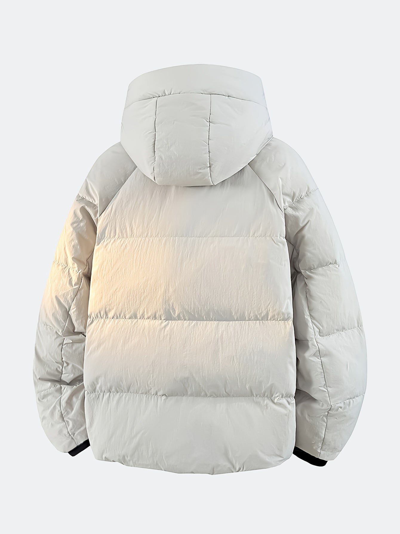 Men's And Women's Outdoor Down Jacket, Winter Heavyweight 90 Down Coat Outfit, Hooded Drawstring Shoulder Sleeve Logo, Thick Windproof Coat, Men's Ski Jacket, Ideal Choice for Mountaineering And Skiing, Insulated Warm Winter Wear