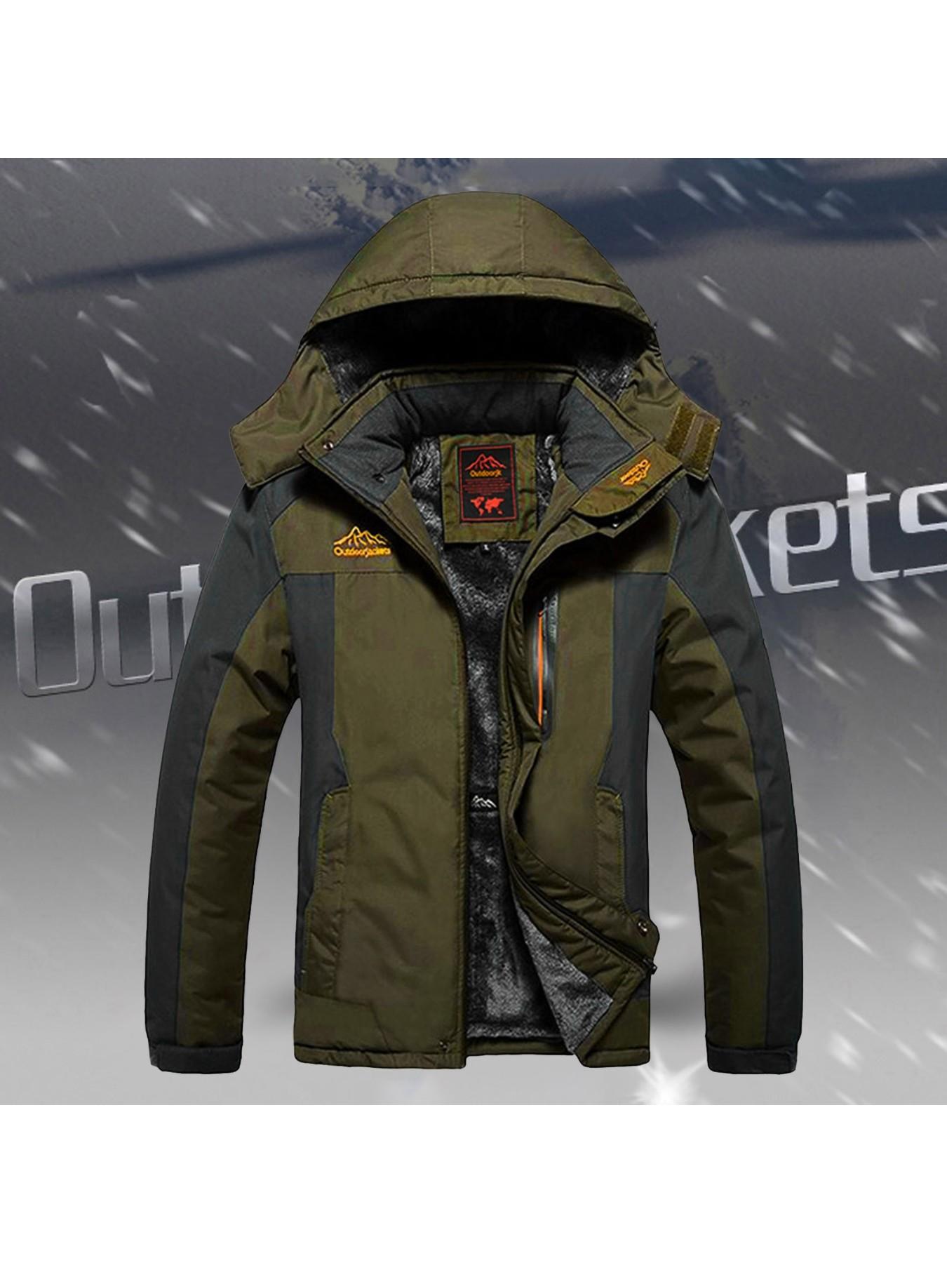 Women'S Outdoor Hardshell Jacket | Windproof, Cold Resistance, Thickening, Mountaineering and Ski Wear, Casual Style, Long Sleeve, Solid Color