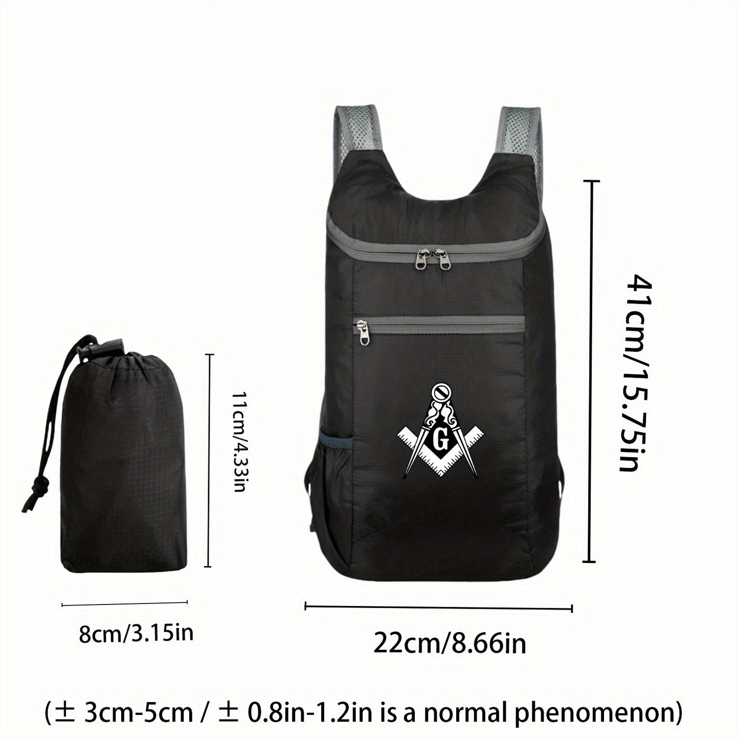 A Portable And Foldable Storage Backpack