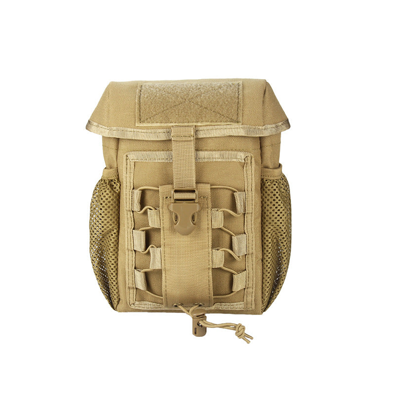 1000D Heavy-Duty Tactical MOLLE System Backpack\Gear Compatible Water Bottle & EDC Bag - Medical Pouch with MOLLE Webbing, Buckles & Zippers Closure for Hiking, Camping,First Aid (Black) - Durable Outdoor Storage