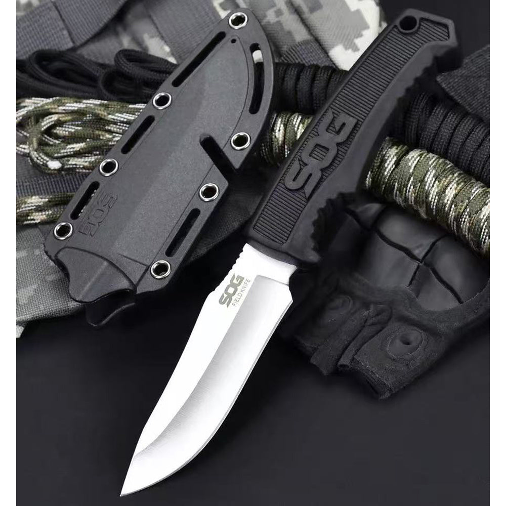FK1001 Utility Outdoor Exploration Pocket Fixed Blade Multi-Use Camping Adventure EDC Knife Cutting Tools Extremely Sharp Compact Straight Knife Fruit Cutting Tool