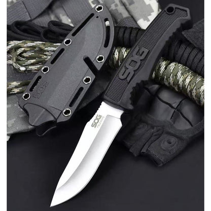 FK1001 Utility Outdoor Exploration Pocket Fixed Blade Multi-Use Camping Adventure EDC Knife Cutting Tools Extremely Sharp Compact Straight Knife Fruit Cutting Tool