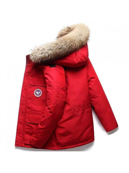 Short Down Jacket Canadian Down Jacket Workwear Thickened Warm Men's Winter Coat