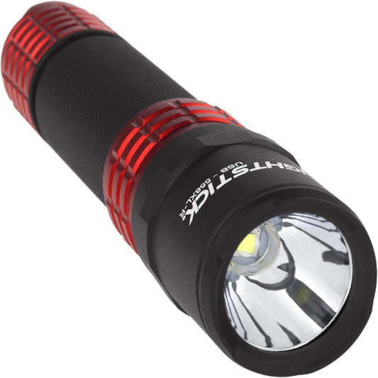 USB - 558XL - R Metal USB Rechargeable Multi - Function Tactical Flashlight - Red