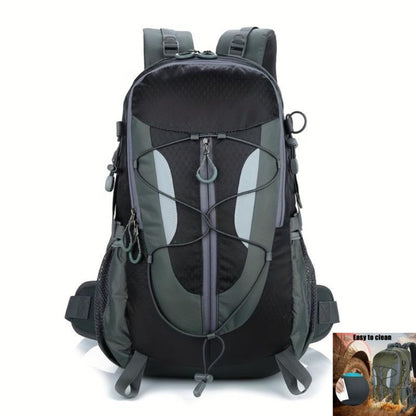 Multi-functional Camping Gear with Reflective Strips | Ergonomic Hiking Backpack, Breathable Mesh Pockets, Durable Softshell Material, Premium Zippers, Outdoor Rock Climbing Travel Pack, Christmas & Birthday Gift Recommendation