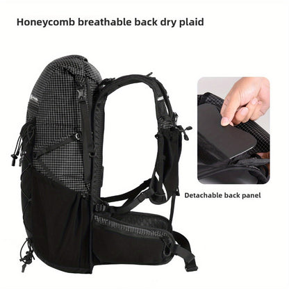 1 Ultralight Hiking Backpack Large Capacity Expandable Outdoor Backpack Suitable for Hiking & Camping - Expandable Design (61-65, Soft- Frame, Multi-Compartment Organization, Unisex Backpack for Men & Women, Long-Distance Hiking, Urban Commute