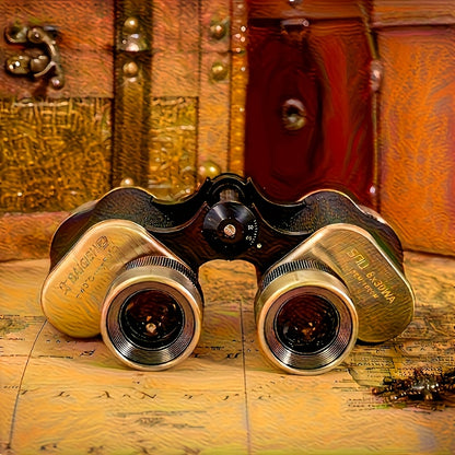 30mm Objective Portable Folding Telescope with Fixed Focus, Heavy-Duty Metal Optics for Stargazing, Bird Watching & Amateur Astronomy - Compact for long-Distance Viewing up to 8X Magnification