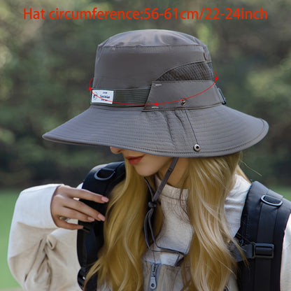 1pc Multifunctional Hat 1pc High Quality Multifunctional Bucket Hat | Outdoor Camping Hiking Cap for Men and Women, Breathable Fishing Hat, Easy to Store, Suitable for Daily Use