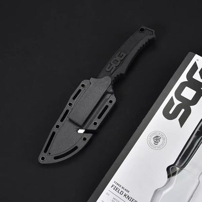 FK1001 Utility Outdoor Exploration Pocket Fixed Blade Multi-Use Camping Adventure EDC Knife Cutting Tools Extremely Sharp Compact Straight Knife Fruit Cutting Tool