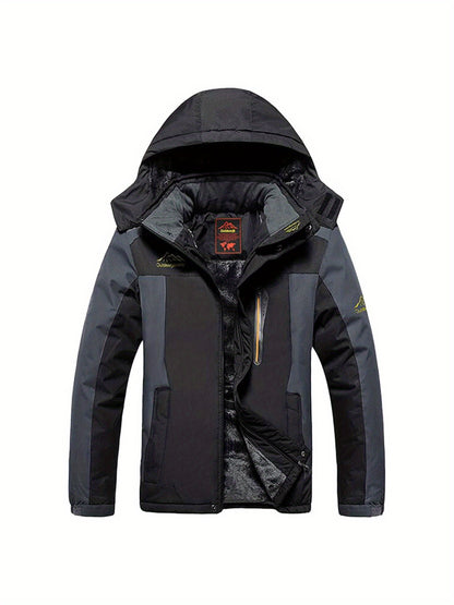 Women'S Outdoor Hardshell Jacket | Windproof, Cold Resistance, Thickening, Mountaineering and Ski Wear, Casual Style, Long Sleeve, Solid Color