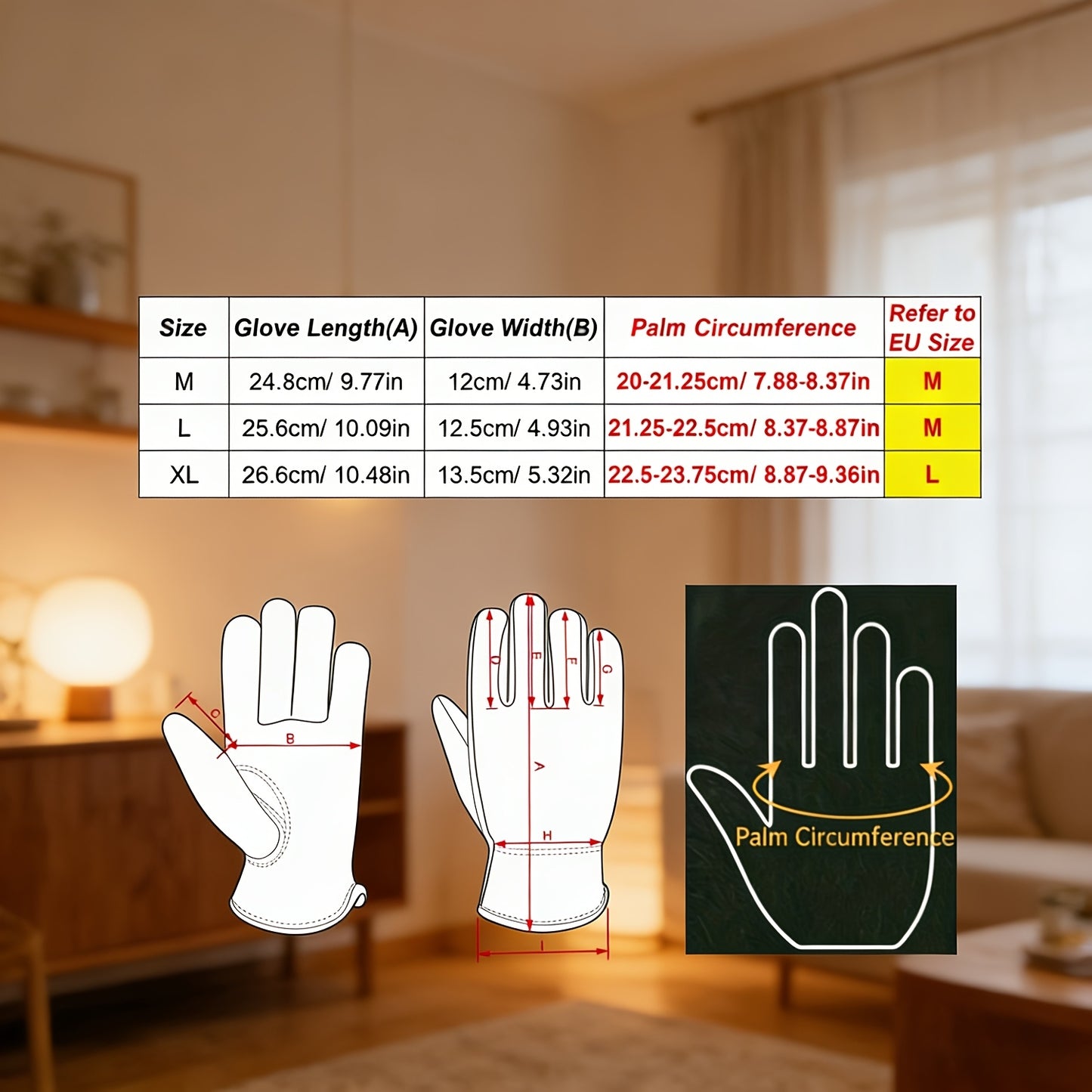 Winter Work Gloves for Men & Women | Deerskin Leather with Windproof Membrane for Extreme Cold | Heavy Duty, Durable & Flexible Grip for Snow Removal, Construction, Skiing & Outdoor Use