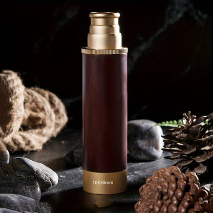 1pc HD 10X30 Monocular Telescope - High Power 10X Magnification & 30mm Objective Lens, Manual Focus Portable Spy for Bird Watching, Hunting, Stargazing, Compact Telescopic Sight