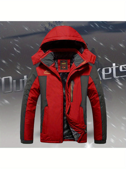 Women'S Outdoor Hardshell Jacket | Windproof, Cold Resistance, Thickening, Mountaineering and Ski Wear, Casual Style, Long Sleeve, Solid Color