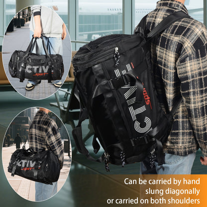 10.57gal Large Capacity Lightweight Outdoor Travel Backpack for Men & Women - Durable Hiking Backpack with Multiple Compartments, Adjustable Shoulder Straps & Sling Carry Option, Commuter Backpack for Commuting, Vacation, Sports, Backpack for Travel