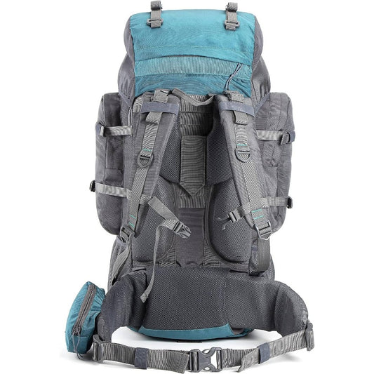 Walker 65 Litres Rucksack Internal Frame with Metal Rod Rain Cover Bottom Opening Laptop Section, Travel Rucksack, Camping Essentials, Sporty Design, Functional Storage, Laptop Backpack, Hikers And Trekkers