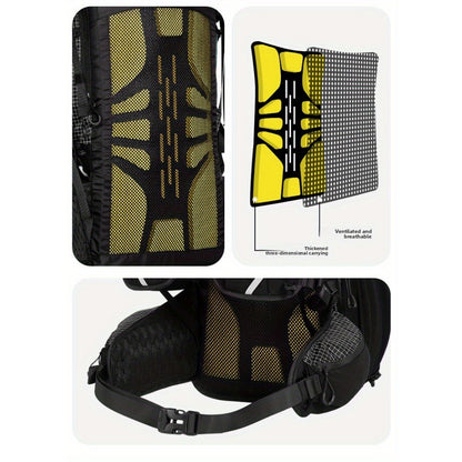 1 Ultralight Hiking Backpack Large Capacity Expandable Outdoor Backpack Suitable for Hiking & Camping - Expandable Design (61-65, Soft- Frame, Multi-Compartment Organization, Unisex Backpack for Men & Women, Long-Distance Hiking, Urban Commute