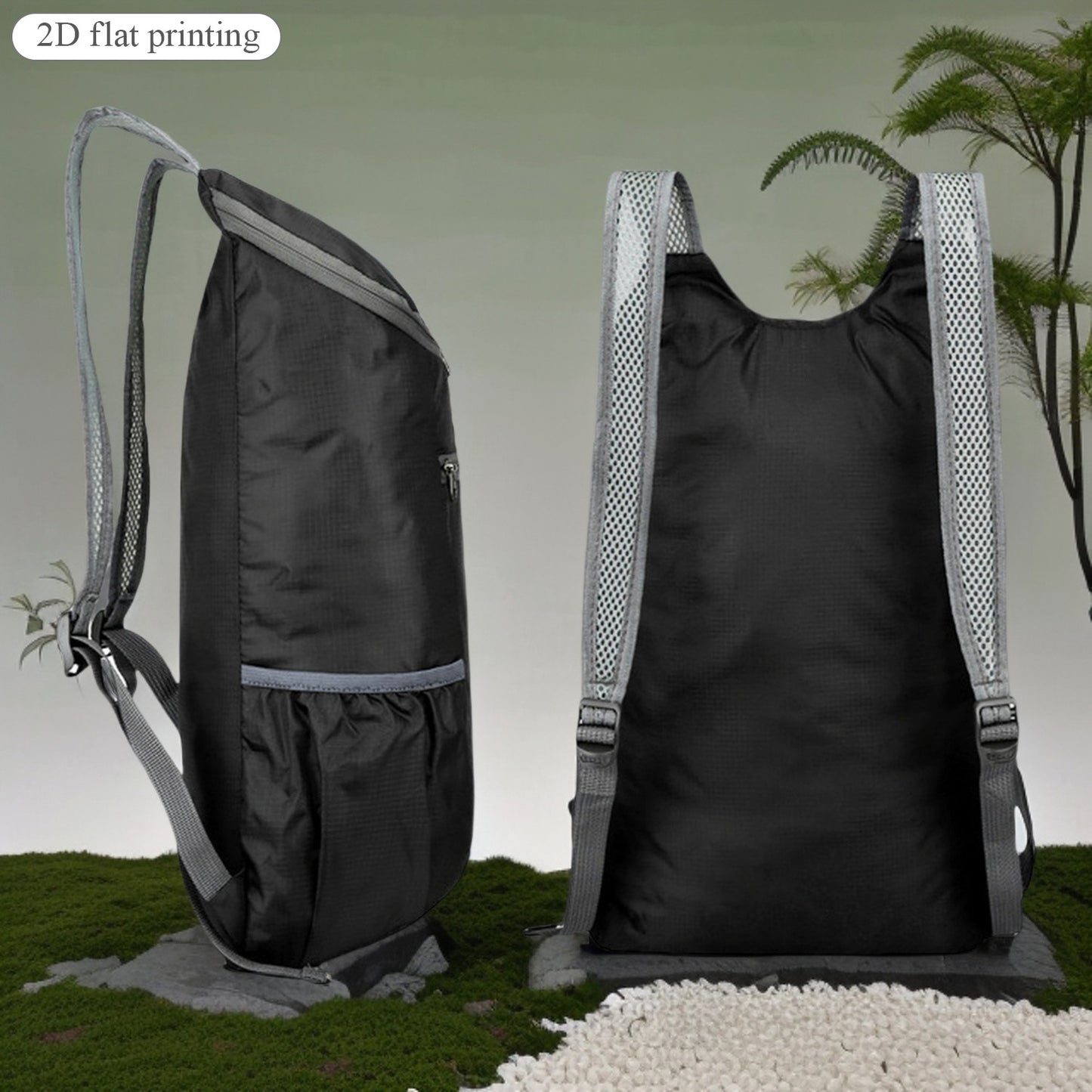 A Portable And Foldable Storage Backpack