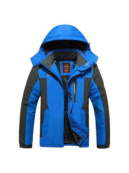 Women'S Outdoor Hardshell Jacket | Windproof, Cold Resistance, Thickening, Mountaineering and Ski Wear, Casual Style, Long Sleeve, Solid Color