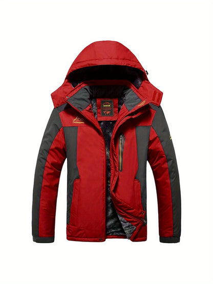 Women'S Outdoor Hardshell Jacket | Windproof, Cold Resistance, Thickening, Mountaineering and Ski Wear, Casual Style, Long Sleeve, Solid Color