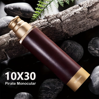 1pc HD 10X30 Monocular Telescope - High Power 10X Magnification & 30mm Objective Lens, Manual Focus Portable Spy for Bird Watching, Hunting, Stargazing, Compact Telescopic Sight