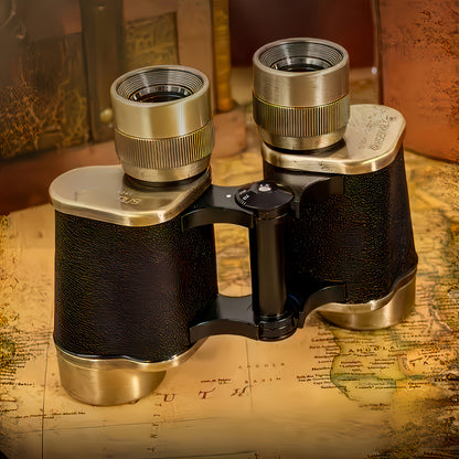 30mm Objective Portable Folding Telescope with Fixed Focus, Heavy-Duty Metal Optics for Stargazing, Bird Watching & Amateur Astronomy - Compact for long-Distance Viewing up to 8X Magnification