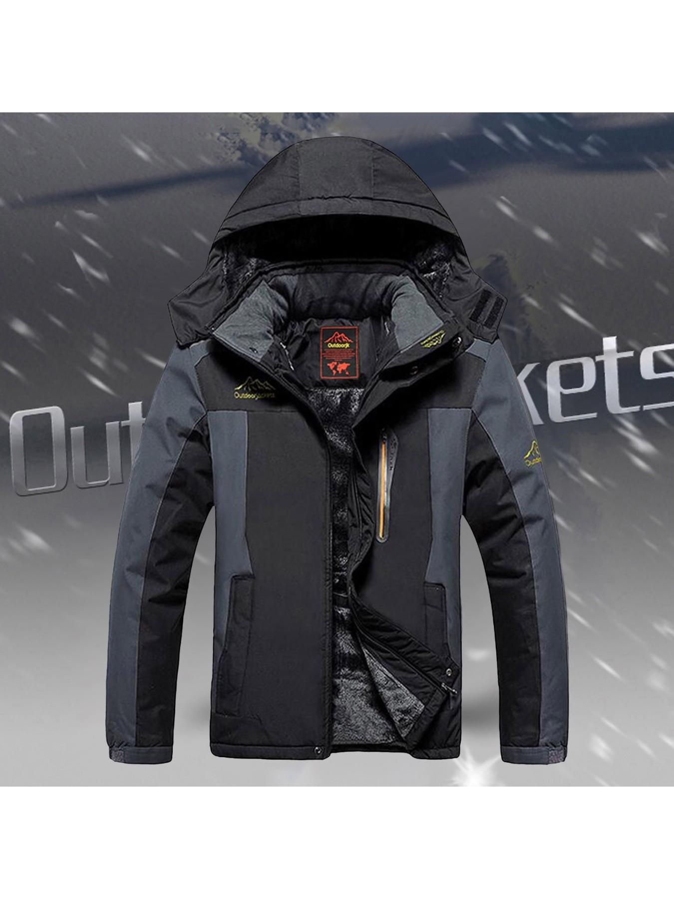 Women'S Outdoor Hardshell Jacket | Windproof, Cold Resistance, Thickening, Mountaineering and Ski Wear, Casual Style, Long Sleeve, Solid Color