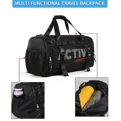 10.57gal Large Capacity Lightweight Outdoor Travel Backpack for Men & Women - Durable Hiking Backpack with Multiple Compartments, Adjustable Shoulder Straps & Sling Carry Option, Commuter Backpack for Commuting, Vacation, Sports, Backpack for Travel