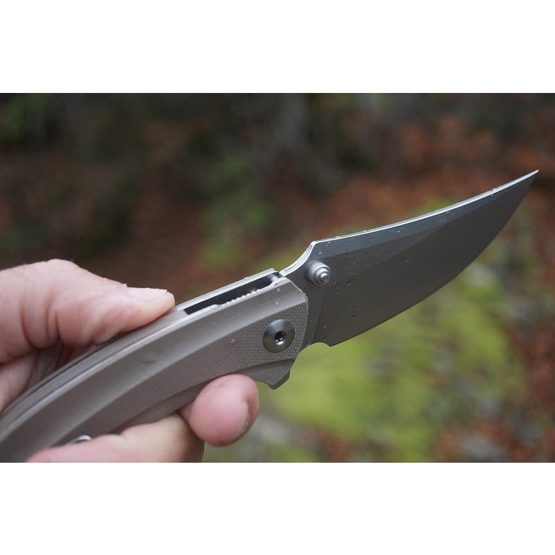 Camping Tactical Folding Pocket Knife, 14C28N, Liner Lock, Ball Bearing, Fast Opening Flipper, Ideal for EDC Hunting Survival, with Features of Liner Lock and Ball Bearing