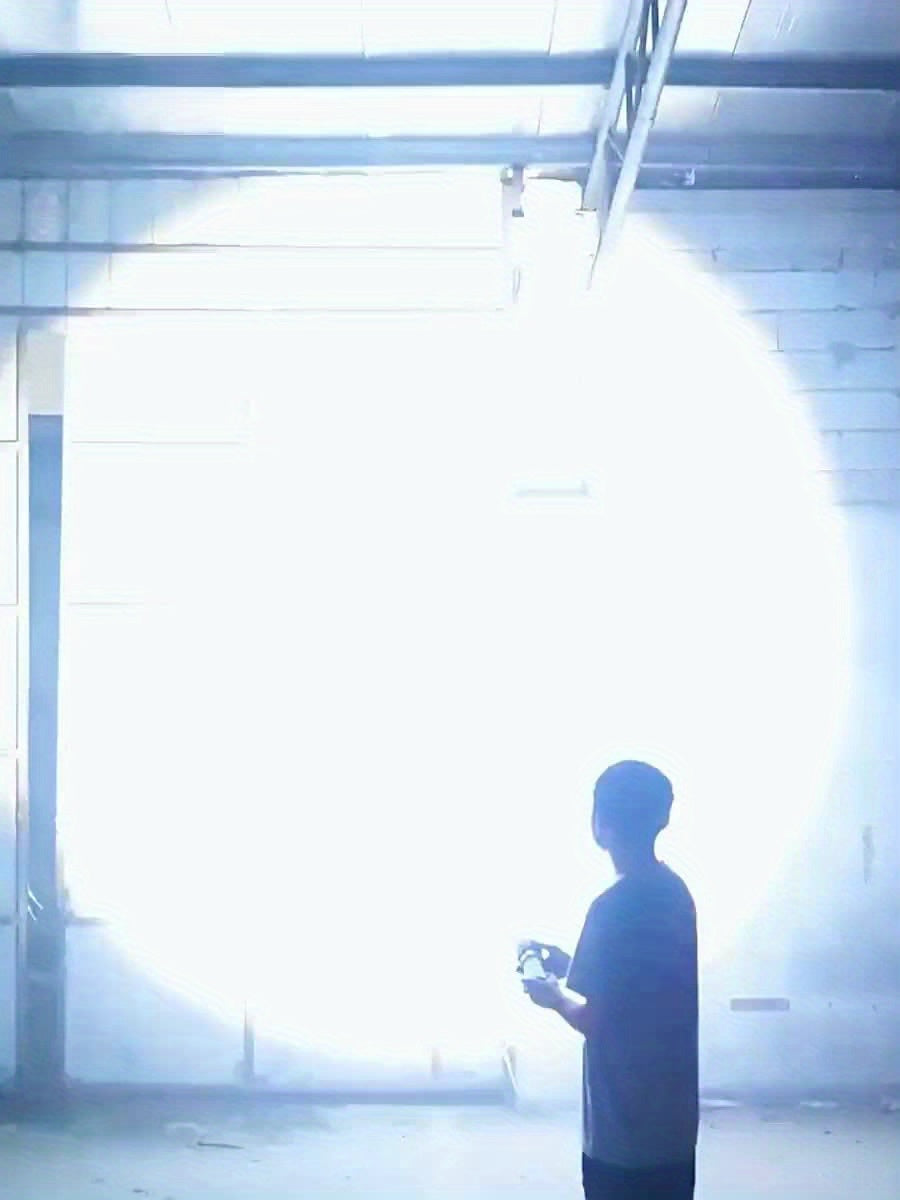 High-Power LED Flashlight, Built-In Battery Tactical Flashlight, Rechargeable Portable Flashlight, IP65 Waterproof, Suitable for Outdoor Work, Hunting, Fishing