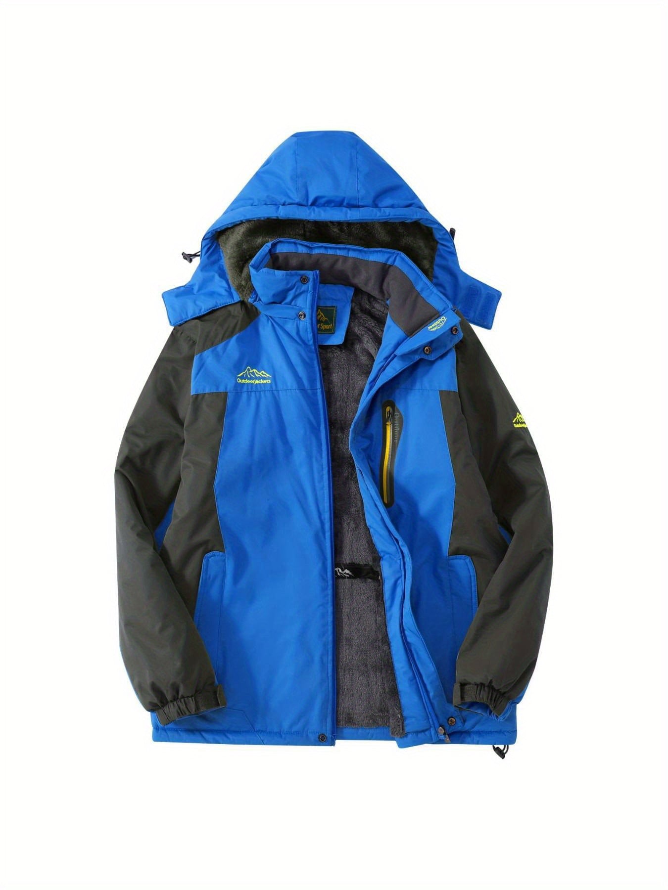 Women'S Outdoor Hardshell Jacket | Windproof, Cold Resistance, Thickening, Mountaineering and Ski Wear, Casual Style, Long Sleeve, Solid Color