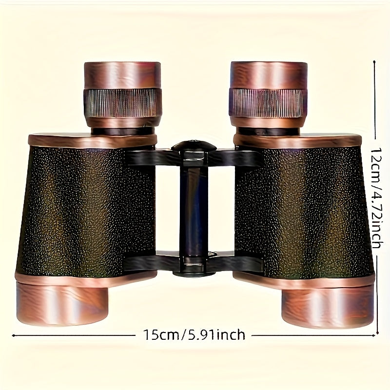 30mm Objective Portable Folding Telescope with Fixed Focus, Heavy-Duty Metal Optics for Stargazing, Bird Watching & Amateur Astronomy - Compact for long-Distance Viewing up to 8X Magnification