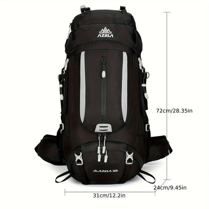 15.85gal Spacious And Lightweight Backpack for Hiking, Suitable for Both Men And Women - Robust Outdoor Travel Featuring Adjustable Shoulder Straps, Various Pockets, And an Ergonomic Design Ideal for Camping, Trekking, And Mountaineering