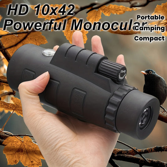 Adult Monocular Telescope, Outdoor Portable Monocular Telescope, High-Definition Compact Telescope, Hiking Gear for Mountaineering, Hiking, Camping, Bird Watching, and Exploration