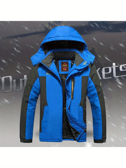 Women'S Outdoor Hardshell Jacket | Windproof, Cold Resistance, Thickening, Mountaineering and Ski Wear, Casual Style, Long Sleeve, Solid Color