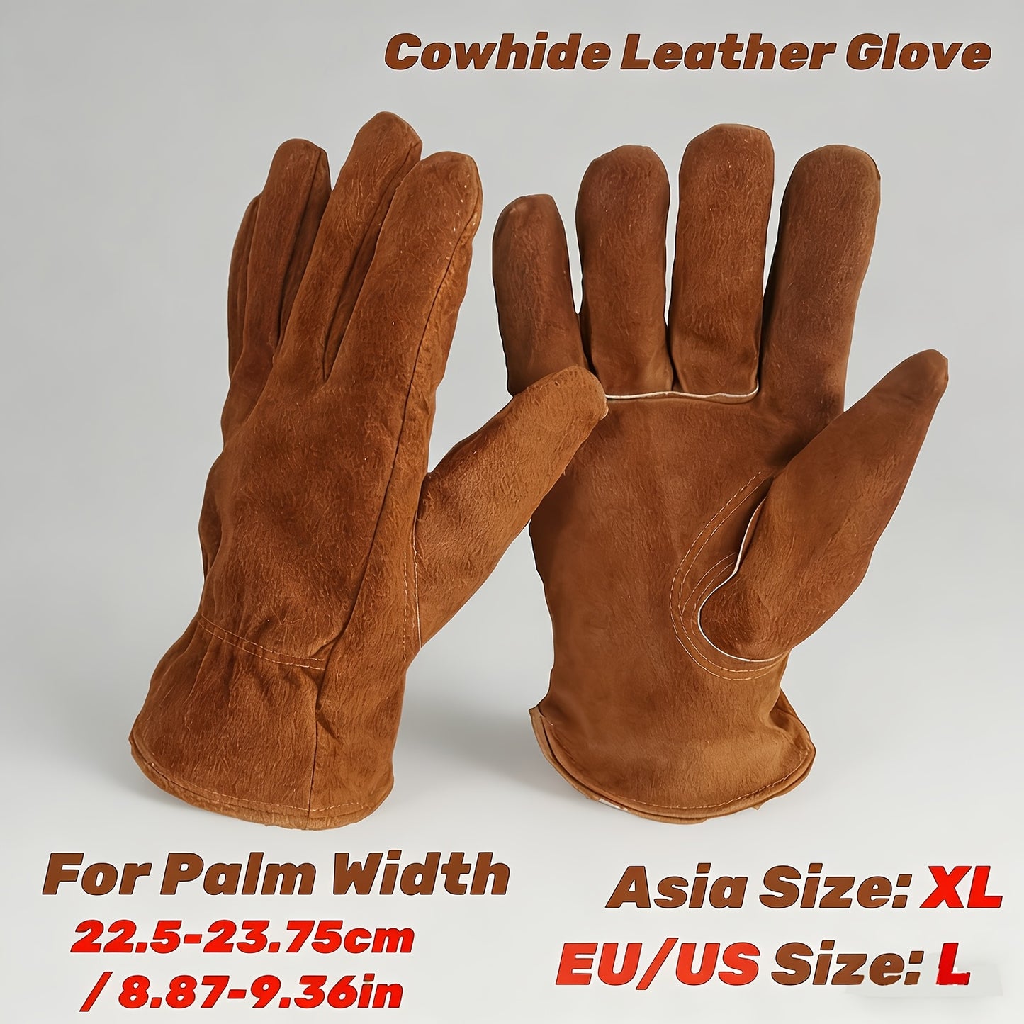 Winter Work Gloves for Men & Women | Deerskin Leather with Windproof Membrane for Extreme Cold | Heavy Duty, Durable & Flexible Grip for Snow Removal, Construction, Skiing & Outdoor Use